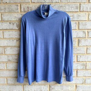 L.L. Bean Long Sleeve Turtleneck Cotton Blend Vintage Shirt Size M,  Made in USA